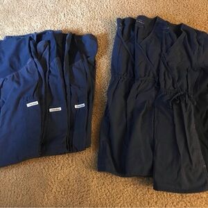 Cherokee Navy Blue Maternity Scrubs (Set of 3), Size S